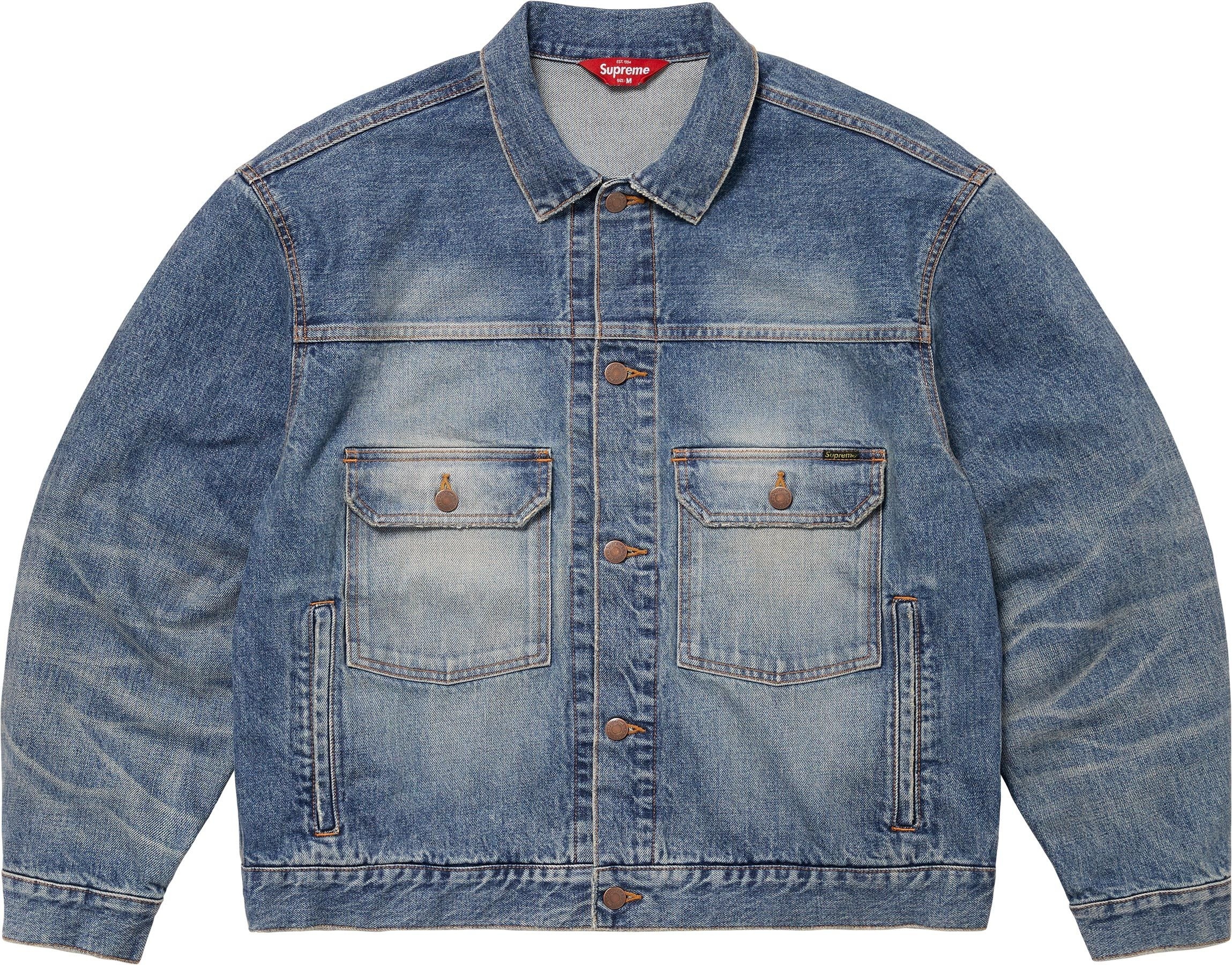 Distressed Selvedge Trucker Jacket view 4